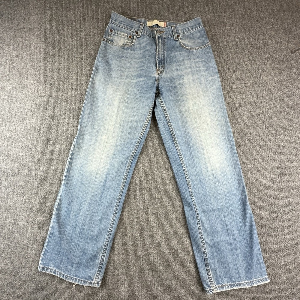 Levis 569 Jeans Mens 31x31 Light Wash Blue Loose Straight Relaxed Denim Pants